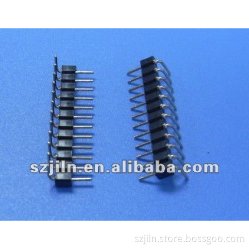 Right Angle round pin 2.54mm Single row pin headr with 3A current